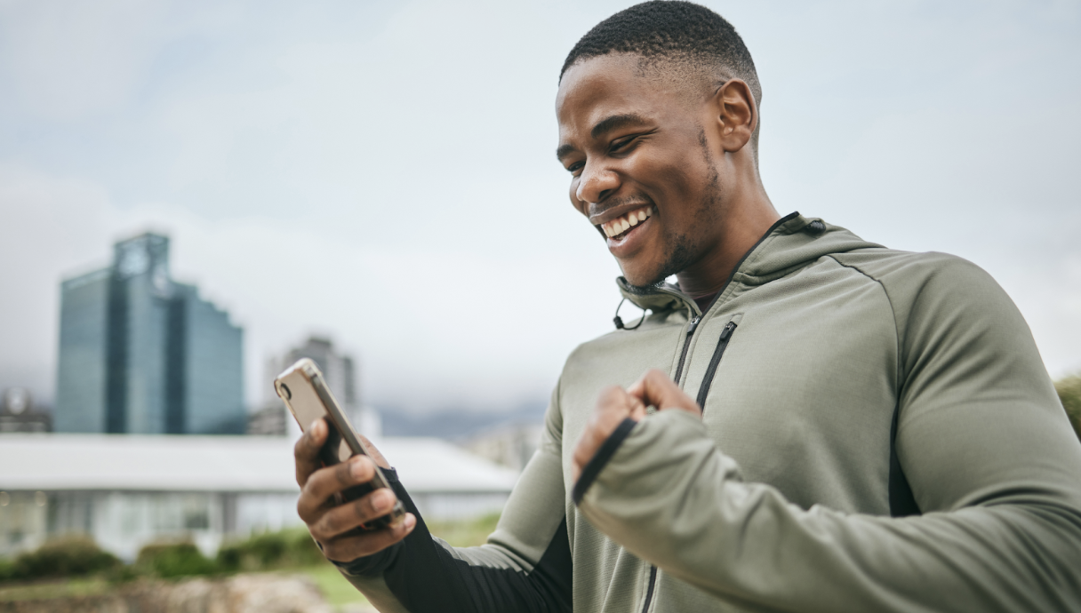 Man on cellphone